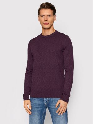 Пуловер slim Boss виолетово