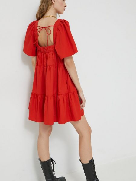 Mini haljina Abercrombie & Fitch crvena