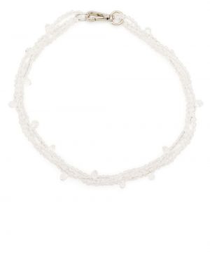 Ogrlica s kristalima Simone Rocha bijela