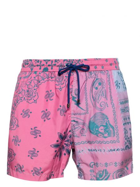 Paisley painettu shortsit Saints Studio pinkki