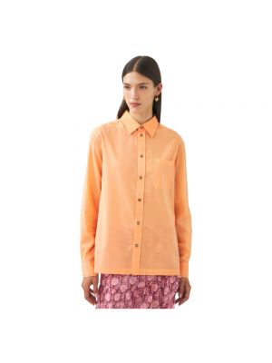 Pomarańczowa koszula oversize Antik Batik