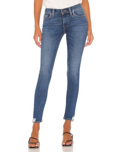 Modré skinny džíny Hudson Jeans