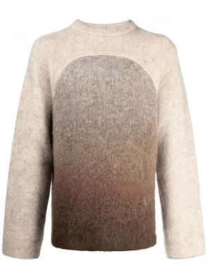 Gradienta krāsas džemperis ar apaļu kakla izgriezumu Erl