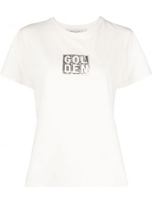 Bavlněné tričko s potiskem Golden Goose