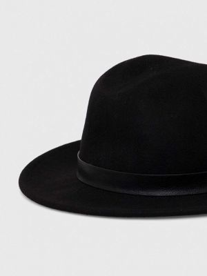 Gyapjú kalap Karl Lagerfeld fekete