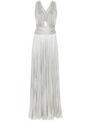 Dlouhé šaty Dolce & Gabbana Pre-owned stříbrné