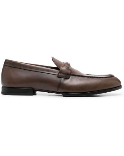 Skinn loafers Tod's brun