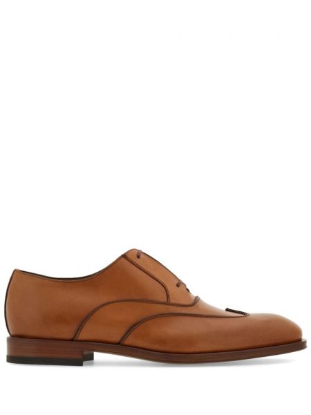 Chaussures oxford en cuir Ferragamo marron