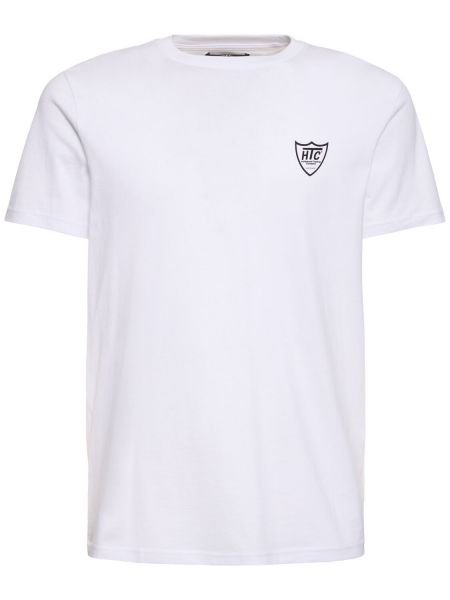 Džerzej bavlnené tričko s potlačou Htc Los Angeles biela