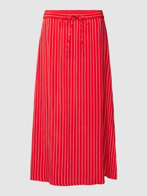 Sukienka midi w paski Tommy Hilfiger czerwona