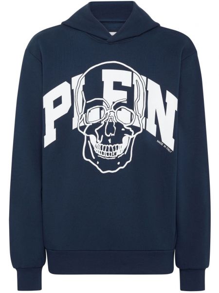 Sweat-shirt long en coton à imprimé Philipp Plein