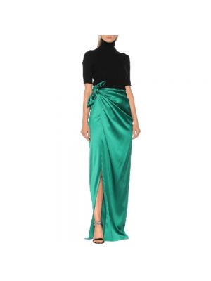 Długa spódnica Balenciaga zielona