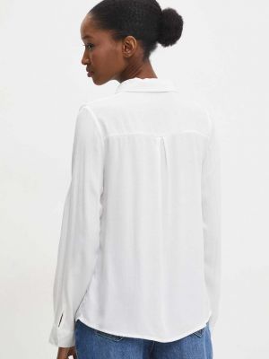 Lněná košile Answear Lab bílá