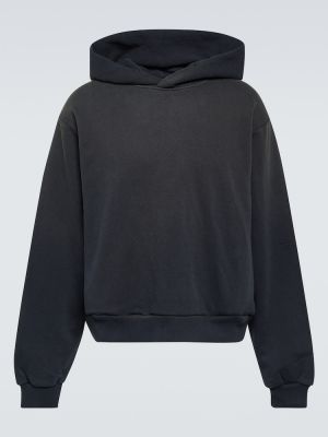 Medvilninis džemperis su gobtuvu Acne Studios juoda