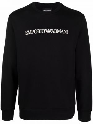 Raštuotas džemperis apvaliu kaklu Emporio Armani