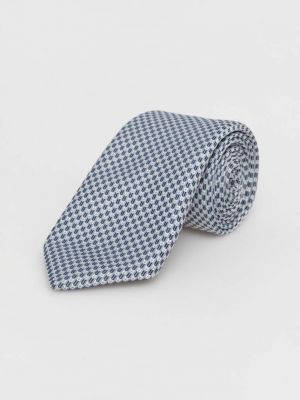 Cravată de mătase Boss albastru