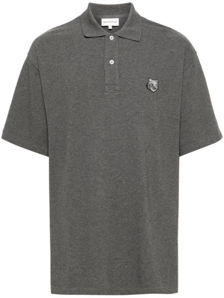 Poloshirt Maison Kitsuné grå