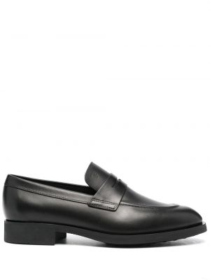 Skinn loafers Tod's svart