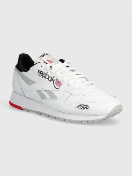 Sneakersy skórzane Reebok Classic białe