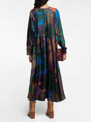 Μεταξωτή μίντι φόρεμα με σχέδιο Max Mara