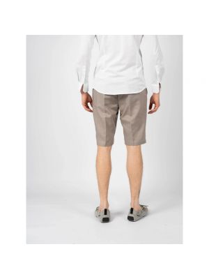 Pantalones cortos de lino con cremallera Antony Morato beige
