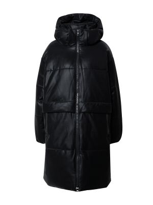 Palton de iarna cu croială lejeră de puf Calvin Klein Jeans negru