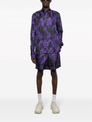 Chemise en soie à imprimé Givenchy violet
