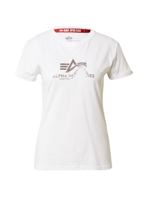 Тениска Alpha Industries бяло