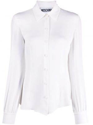 Šilkinė marškiniai Moschino balta