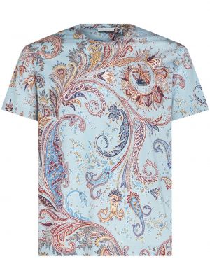 Bavlněné tričko s potiskem s paisley potiskem Etro