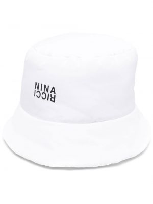 Mütze mit stickerei Nina Ricci weiß