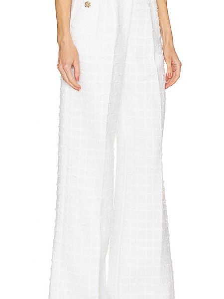 Pantalones de tweed Amanda Uprichard blanco