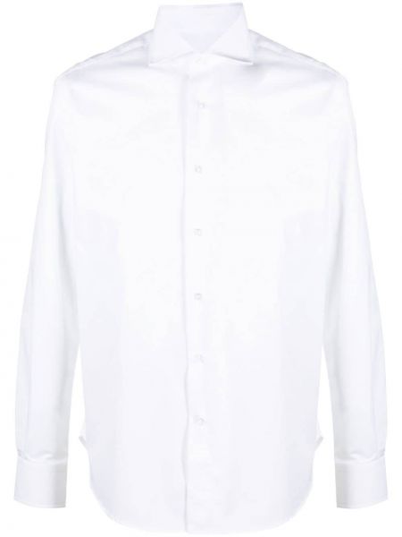 Garš krekls ar pogām Orian balts
