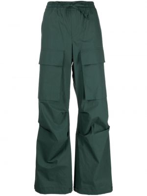 Pamučne hlače ravnih nogavica P.a.r.o.s.h. zelena