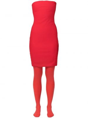 Slim fit koktejlové šaty Concepto červené
