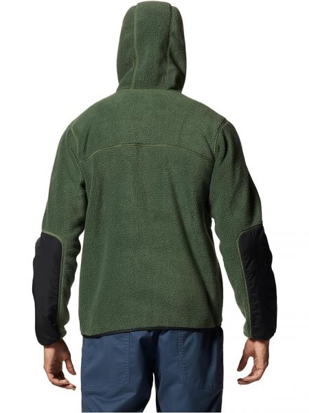 Флисовое худи Mountain Hardwear зеленое