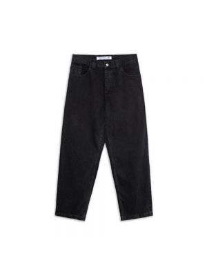 Czarne proste jeansy polarowe Polar Skate Co.