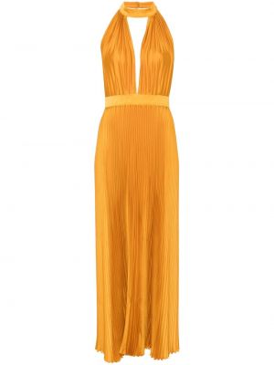 Плисирана вечерна рокля L'idée оранжево