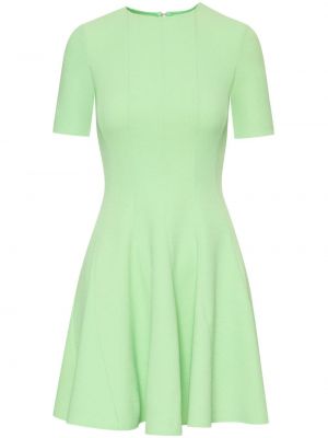 Plisované mini šaty Oscar De La Renta zelená
