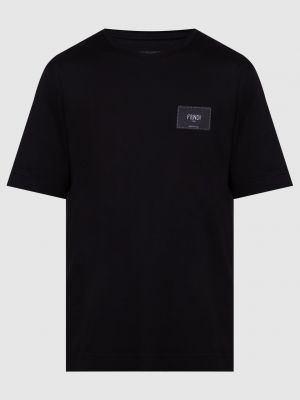 Чорна футболка Fendi