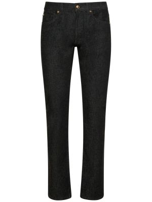 Skinny fit džínsy Versace čierna
