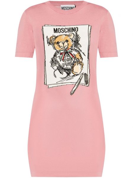 Suora mekko Moschino pinkki