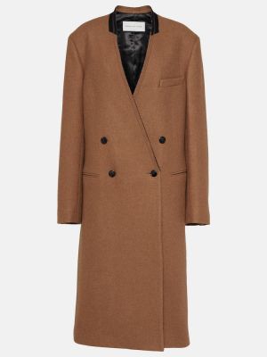 Cappotto di lana Dries Van Noten marrone