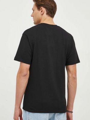 Bavlněné tričko s aplikacemi The Kooples černé