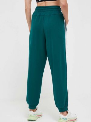 Pantaloni sport din bumbac Adidas verde