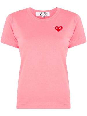 T-shirt Comme Des Garçons Play Rosa