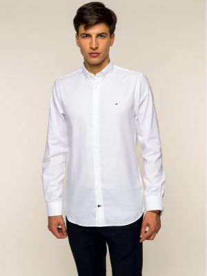 Košulja slim fit Tommy Hilfiger Tailored bijela