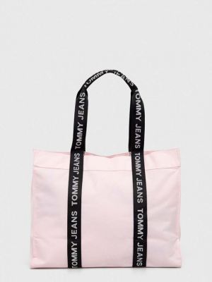 Большая сумка Tommy Jeans розовая