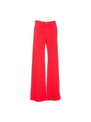 Luźne spodnie Mm6 Maison Margiela - Czerwony