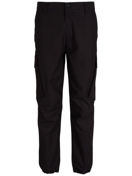 Βαμβακερό παντελόνι με ίσιο πόδι Armani Exchange μαύρο